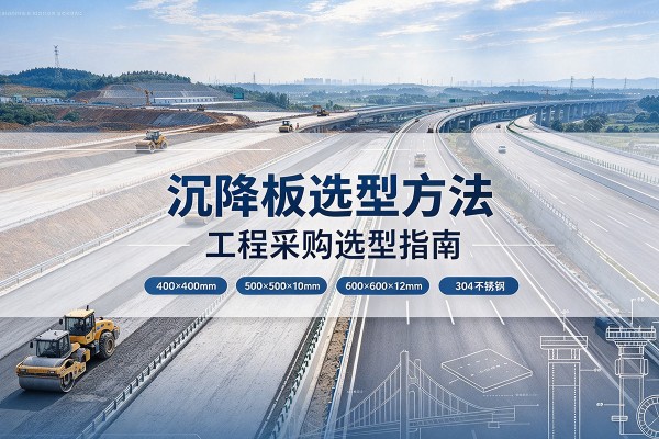 甘谷沉降板选择方法