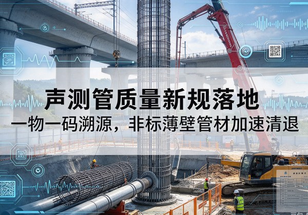 甘谷声测管质量新规落地，一物一码溯源，非标薄壁管材加速清退