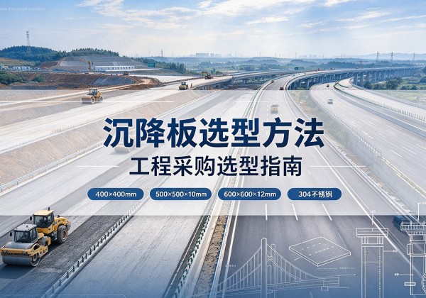 甘谷沉降板选择方法